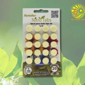 NITRO TABS FERTILIZANTE PARA FLORACION . AMARILLO PAQ. 20 PZAS