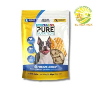 PURE N LIOFILIZADO DE POLLO PERRO  CHICKEN BREAST FOR DOG 80GRS AMARILLO