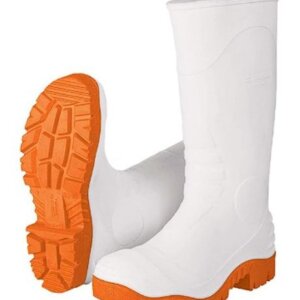BOTAS SANITARIAS DE PVC #25 SUELA ANTIDERRAPANTE TRUPER BLANCA