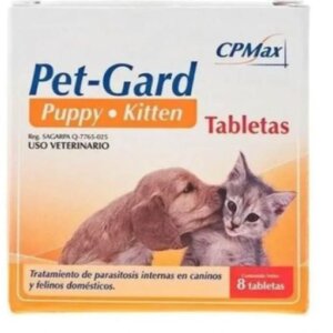 PET GARD PUPPY 8 TABLETAS DE 350 mg c/u
