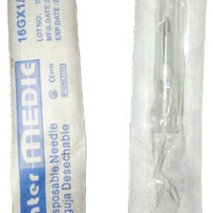 AGUJA INTER MEDIC 16 X 1 1/2 CUADRADA (X PZAS)