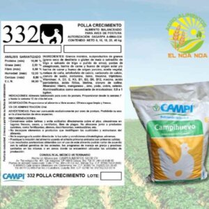 POLLA CRECIMIENTO 16%  BULTO DE 40 KG