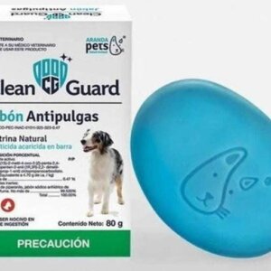 JABON ANTIPULGAS CLEAN GUARD 80G.