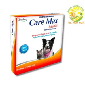 CARE MAX ADULTO 2 TABS DESPARACITANTE 1TAB C/10 KGS PERROS Y GATOS
