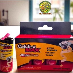 PEGA MOSCA CON 4 PIEZAS CATCH-A MAX ATRAPA MOSCAS