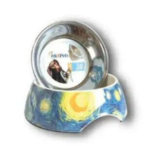 PLATO PARA MASCOTA DISENO VAN GOGH M
