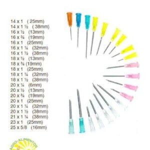 AGUJA DESECHABLE DE 21G X 32 MM VERDE