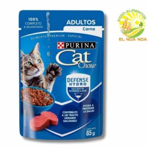 POUCH CAT CHOW GATOS ADULTOS CARNE 85GRS ALIMENTO HUMEDO