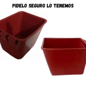 COMEDERO BEBEDERO GALLO 250 GRS AVES RECTANGULAR # 4 EMIL PLASME