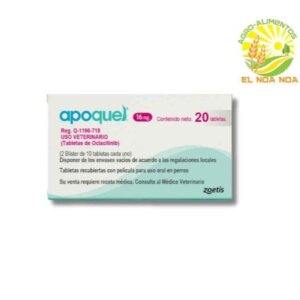 ZOETIS APOQUEL ANTIPRURITICO DE 16 MG PARA PERRO , CON 20 TABLETAS