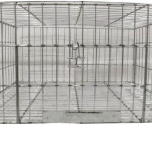 JAULA PARA CONEJO DE ALAMBRE SENCILLA COMPROVET (88X58X38 CM)