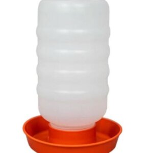 BEBEDERO DE 1LT BLANCO NARANJA