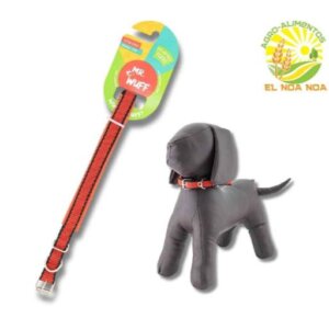 COLLAR  PARA PERRO ROJO  MEDIANO MR WUFF