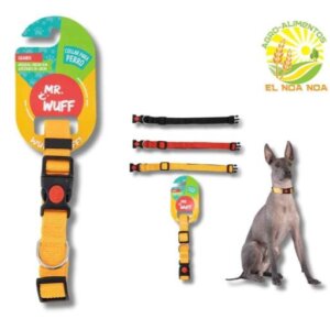 COLLAR  PARA PERRO NARANJA  GRANDE MR WUFF