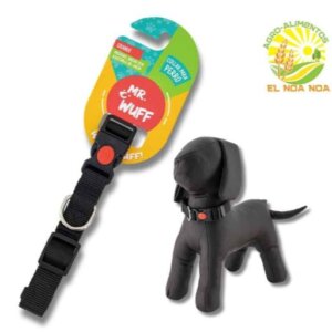 COLLAR  PARA PERRO NEGRO  GRANDE MR WUFF