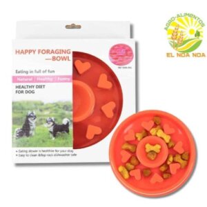 PLATO INTERACTIVO  PARA PERRO ROJO