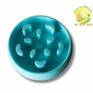 PLATO INTERACTIVO  PARA PERRO AZUL