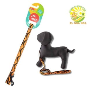 CORREA PARA PERRO NARANJA MEDIANA