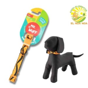 COLLAR  PARA PERRO NARANJA  GRANDE MR WUFF