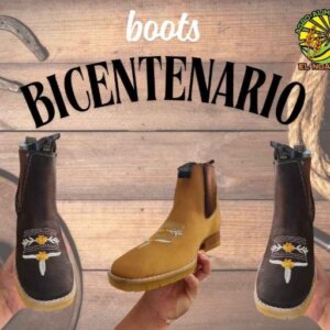 BOTA DE DAMA BORDADA BICENTENARIO AGAVERO COLORES Y TALLAS SURTIDAS