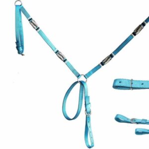 CABEZADA Y PECHERA PARA CABALLO JUEGO COMPLETO MARCA NOA