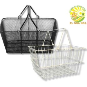 CANASTA DE SUPER DE ALAMBRE MARTILLADO PARA USO EXCLUSIVO EN TIENDA