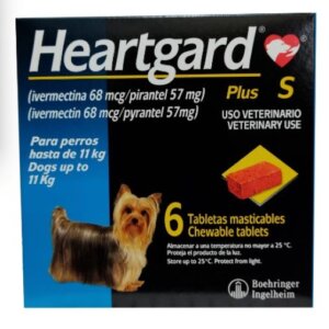CARDOMEC HEARTGARD HASTA 11KGS AZUL 6 TABS.            PARA EL GUSANO DEL CORAZON EN PERROS