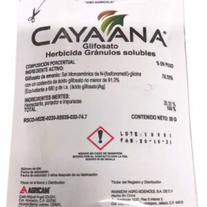 CAYAANA SOBRE DE 50GRS HERBICIDA GLIFOSATO