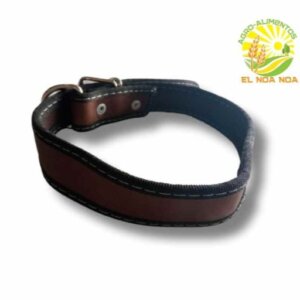 COLLAR PERRO PIEL CON RIBETE # 4 MEDIANO