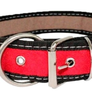 COLLAR PERRO PIEL CON RIBETE # 5 GRANDE