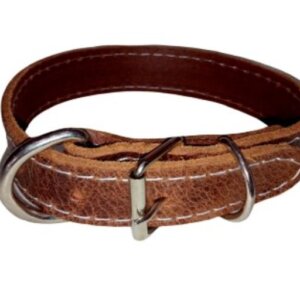COLLAR PARA PERRO PIEL O VAQUETA #4 MEDIANO