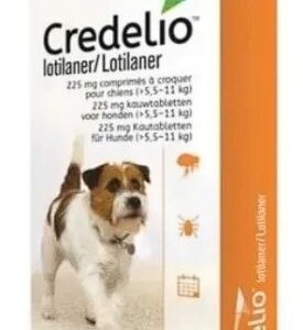 CREDELIO TABLETA 225MG PERRO 5.55 A 11KGS X TABLETA
