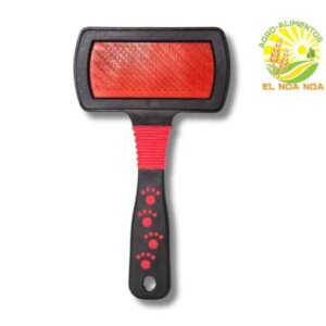 CEPILLO PARA MASCOTA CUADRADO ROJO CON NEGRO