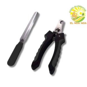 CORTA UÑAS MASCOTA CON LIMA  MANGO NEGRO*PET GROOMING*