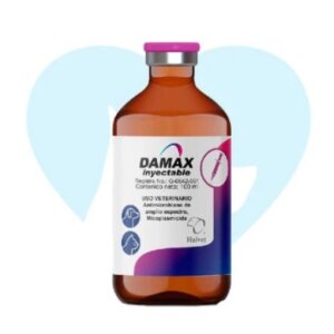 DAMAX 100  ML ANTIBIOTICO, CANINOS, CLINDAMICINA, FELINOS, GATOS, HALVET, PERROS