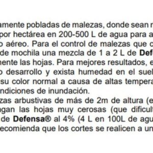 DEFENSA DE 1LT *HERBICIDA SELECTIVO SISTEMICO*