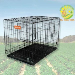 JAULA METALICA SUNNY PLEGABLE IMPORTADA P/PERRO (NUEVO ACABADO) 2 PUERTAS 62.5X44X48.5CM (INCLUYE REJILLA DE PISO Y DIVISORA DE ENTRENAMIENTO)