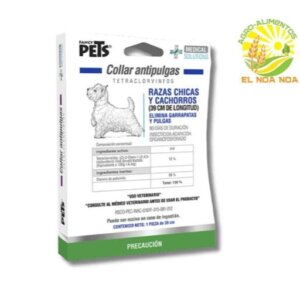 COLLAR ANTIPULGAS PARA PERRO RAZAS CHICAS Y CACHORROS