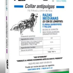 COLLAR ANTIPULGAS PARA PERRO RAZAS MEDIANAS  SUNNY