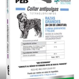 COLLAR ANTIPULGAS PARA PERRO RAZAS GRANDES SUNNY
