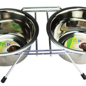 COMEDERO DOBLE 32 OZ (950 ML. FANCY PETS