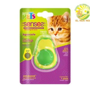 JUGUETE AGUACATE C/BOLA DE CATNIP P/GATO FANCY PETS
