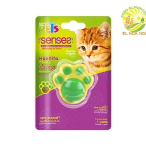 JUGUETE HUELLA C/ BOLA DE CATNIP P/GATO FANCY PETS