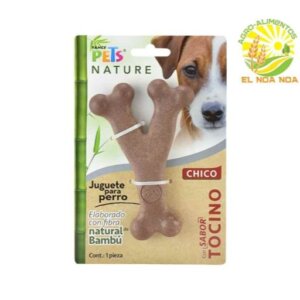 JUGUETE BAMBU HUESO TRIPLE CHICO SABOR TOCINO, FANCY PETS