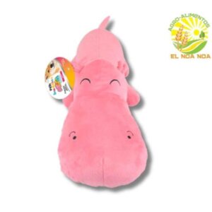 JUGUETE DE PELUCHE PARA MASCOTA CON FORMA DE HIPOPOTAMO ROSADO. FANCY PETS