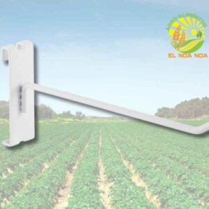 GANCHO METALICO BLANCO PARA REJILLA DE 20 CMS PRODUCTO PARA USO EN TIENDA