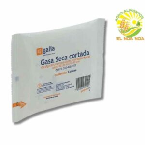 GASA SECA CORTADA 10 X 10 CMS PAQ. 5 PZA. GALIA
