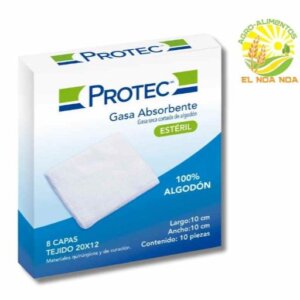 GASA ESTERIL DE 10 X 10 CMS PROTEC PAQ. DE 5PZAS