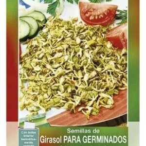 GIRASOL PARA GERMINADOS SEMILLA HORTAFLOR SOBRE DE 12GRS