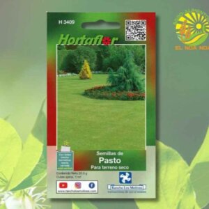 PASTO PARA TERRENO SECO SEMILLA HORTAFLOR SOBRE DE 20GR
